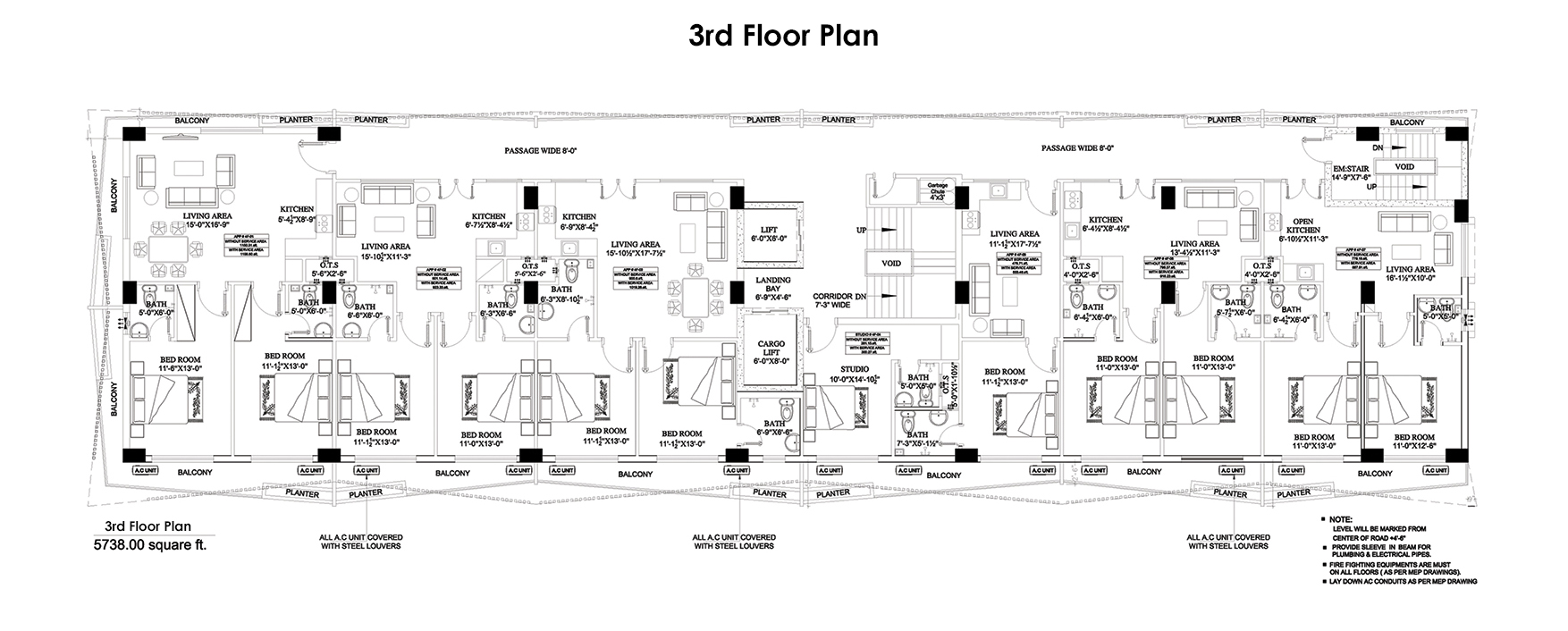 3rd Floor Plan